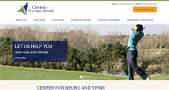 Desktop Screenshot of centerforneuroandspine.com