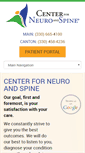 Mobile Screenshot of centerforneuroandspine.com